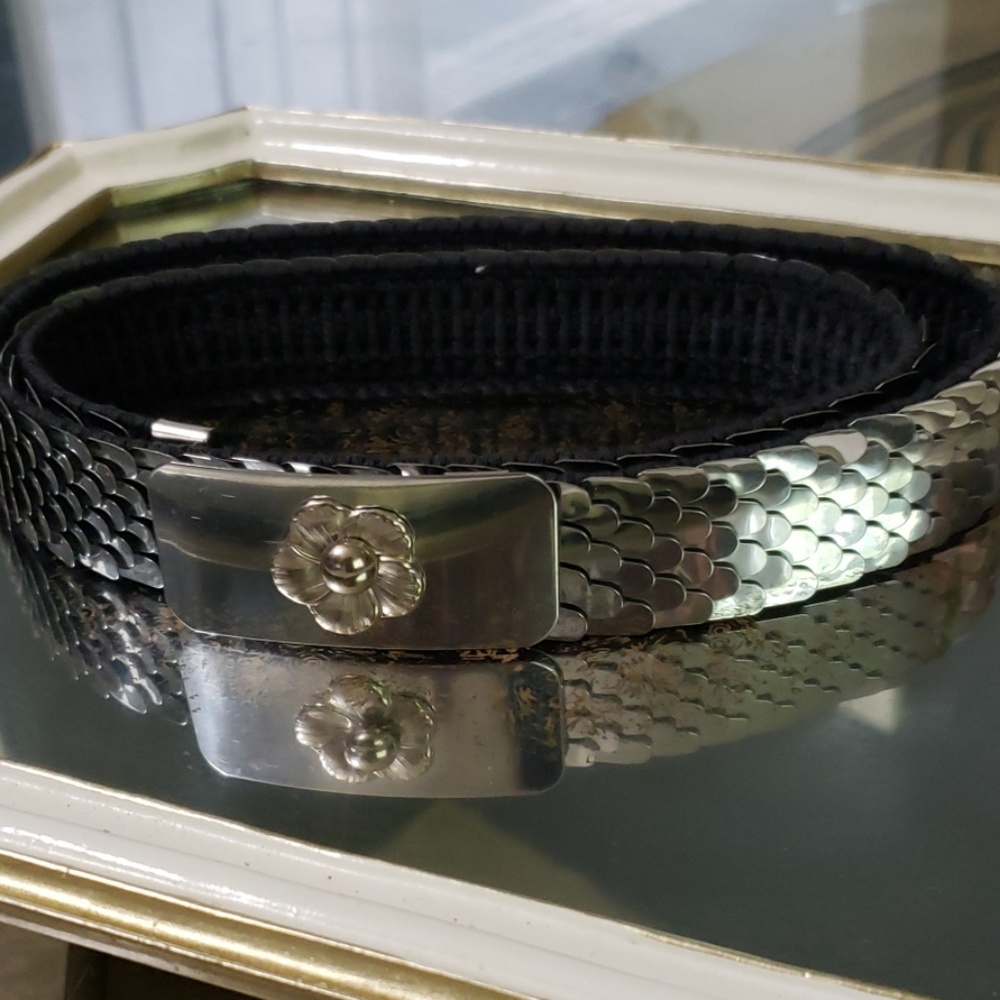 Gently used Silver tone stretchy belt.